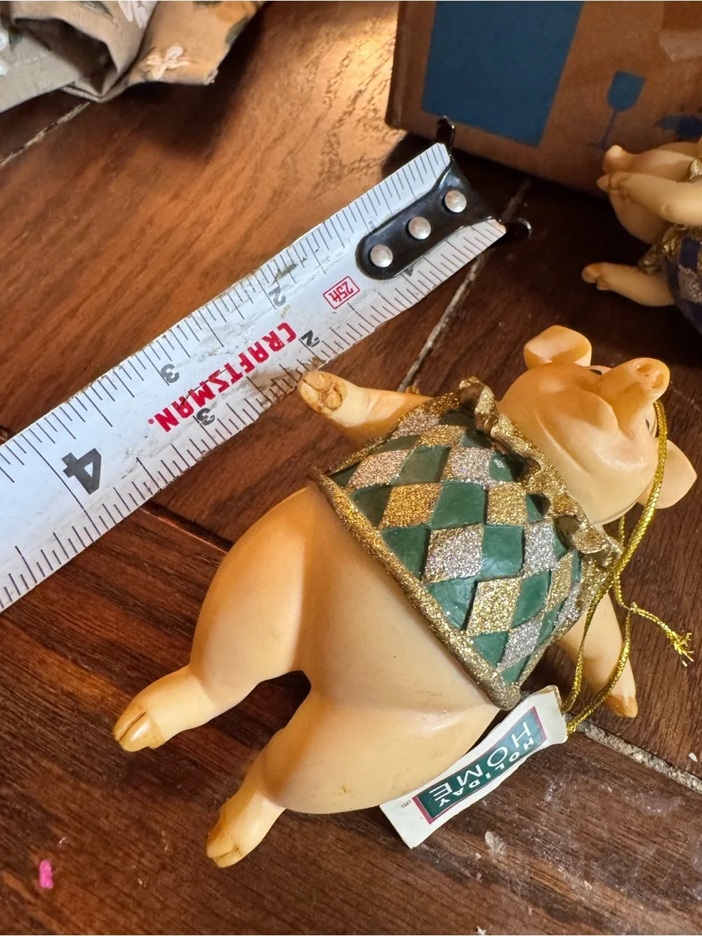 4.5” Flying Pigs w/ Wings & Sweater Collectable Christmas Ornaments